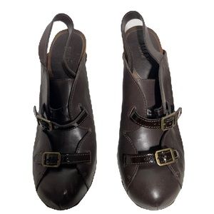 SEE BY CHLOE Women’s Studded Mule/Clog in Brown Leather Size 10